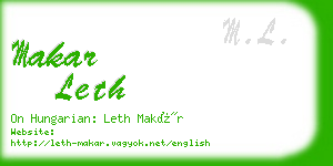 makar leth business card